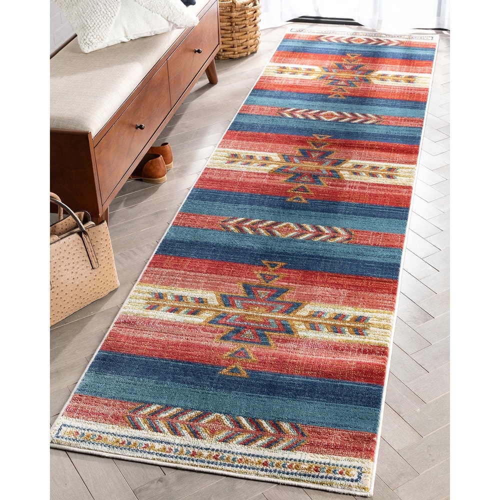 Well Woven Tulsa Dustin Southwestern Tribal Area Rug