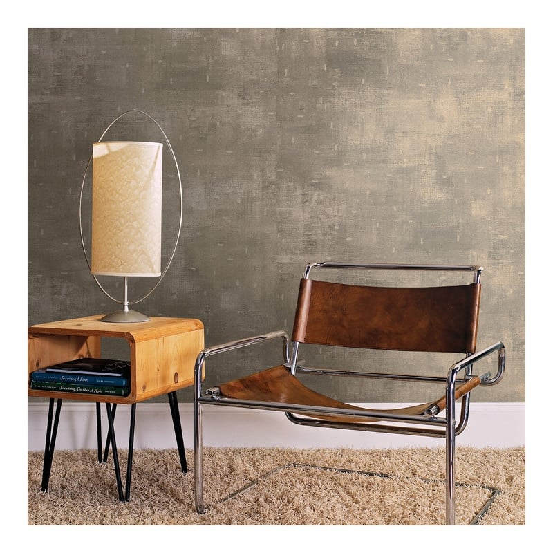 Brewster Portia Gold Distressed Texture Wallpaper - 21 x 396 x 0.025