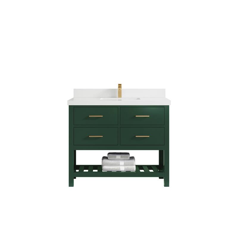 Willow Collections 42 in. W x 22 in. D Parker Single Sink Bathroom Vanity with Countertop
