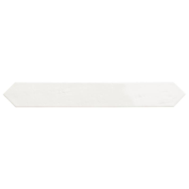 Merola Tile Argile Arrow Bianco 2-7/8" x 20-3/8" Porcelain Floor and Wall Tile