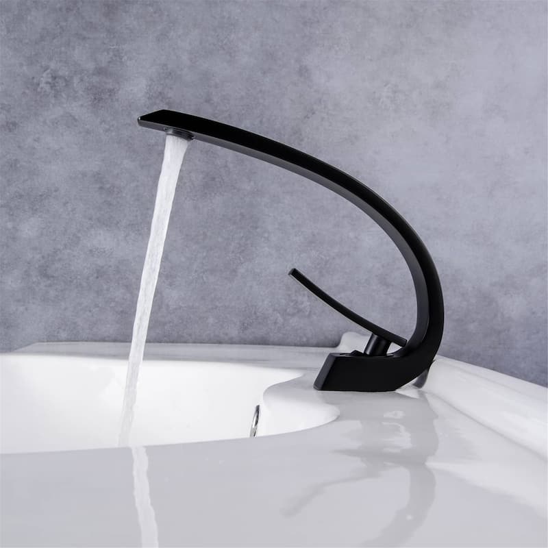 Single Handle Bathroom Sink Faucet One Hole Modern Bathroom Vanity Basin Faucets Mixer Taps With Valve