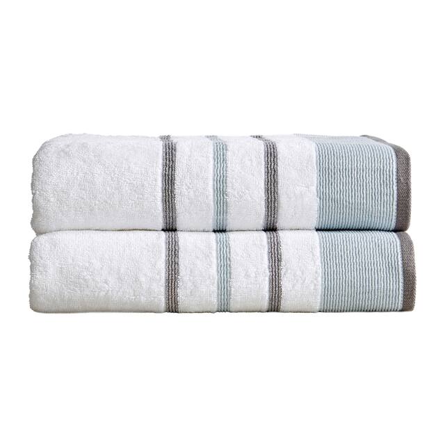 Luxurious Cotton Decorative Stripe Towel Set