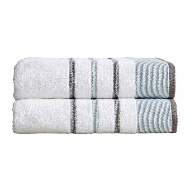 Luxurious Cotton Decorative Stripe Towel Set