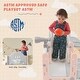 preview thumbnail 40 of 43, 7 in 1 Toddler Slide Playset, Kids Climbers Playground with Double Slides, Arch Tunnel, Ring Toss and Basketball Hoop
