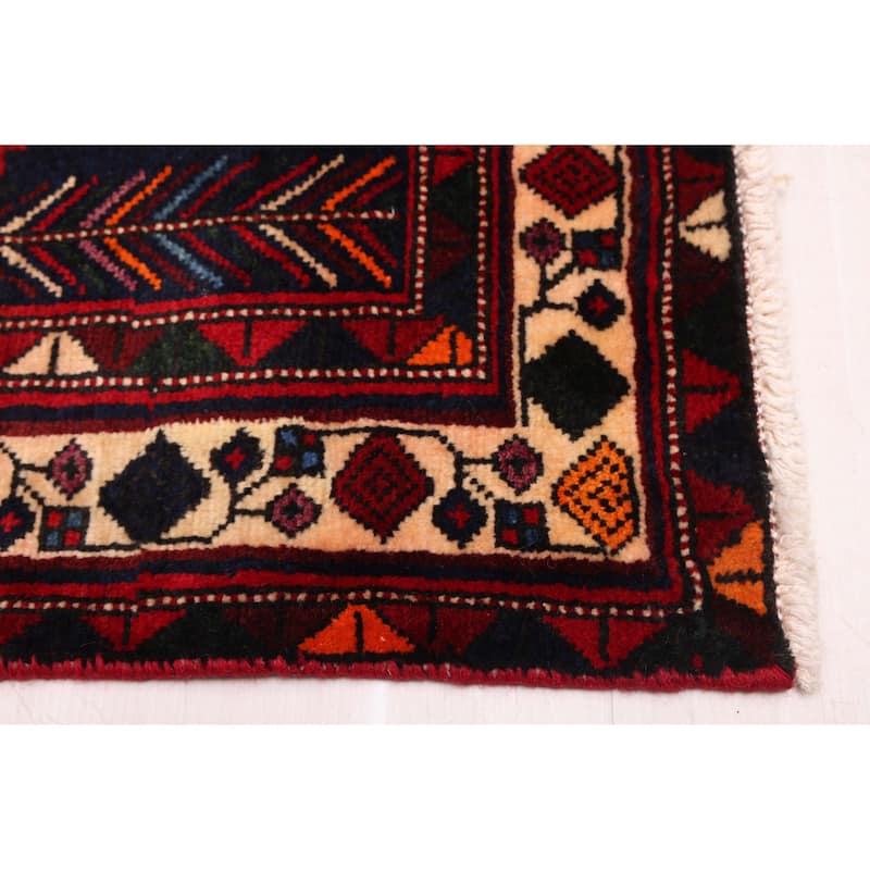 ECARPETGALLERY Hand-knotted Melis Dark Navy Wool Rug - 5'5 x 7'1