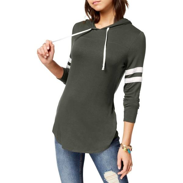 Shop Ultra Flirt Womens Juniors Football Hoodie Varsity Long