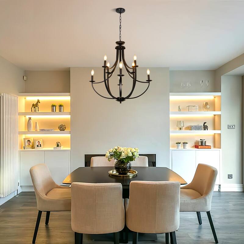 8-light Dimmable Chandelier
