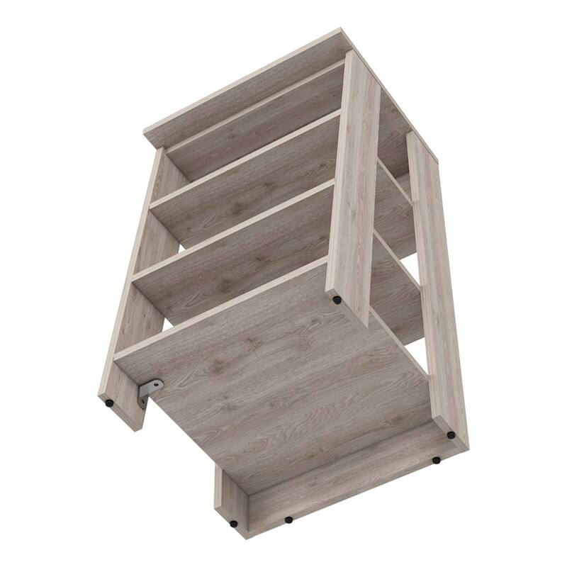 Bathroom Floor Cabinet, Bathroom Storage Cabinet Two Interior Shelves, Two Open Shelves, Single Door