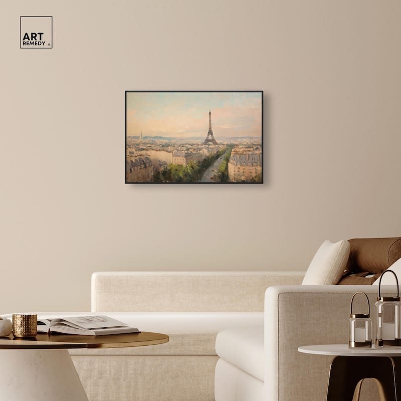 Early Morning Paris Canvas by Art Remedy