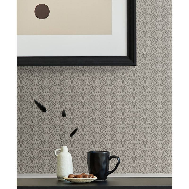 Seabrook Designs Spiro Geometric Unpasted Wallpaper