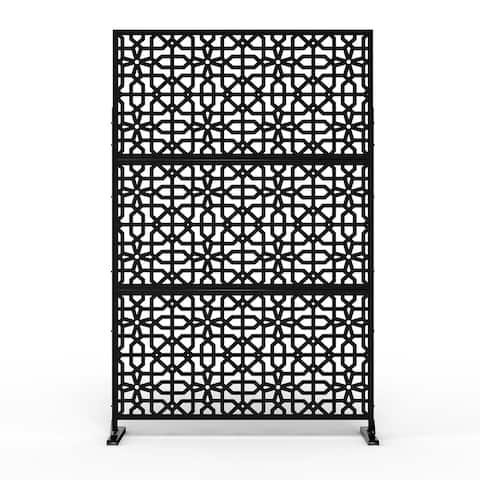 4 ft.W X 6 ft.H Laser Cut Series Metal Privacy Screen