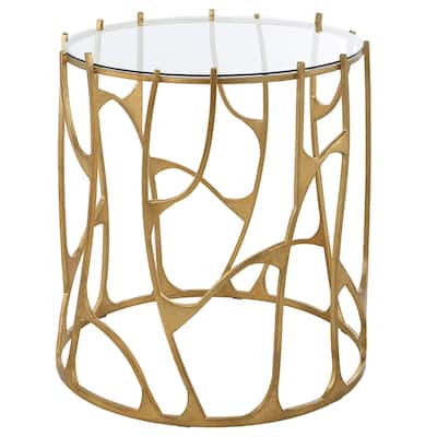 Uttermost Ritual Round Gold Side Table - 22.05 W X 25 H X 22.05 D (in)