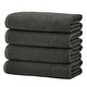 preview thumbnail 67 of 174, Linery & Co. Luxury Cotton Textured Bath Towel. Bath Towel (Pack of 4) - Midnight