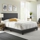 preview thumbnail 14 of 26, Boyd Sleep Florence Faux Leather Upholstered Bed Frame with Headboard Black - Full