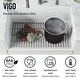 preview thumbnail 15 of 45, VIGO White Casement Front Matte Stone Farmhouse Kitchen Sink
