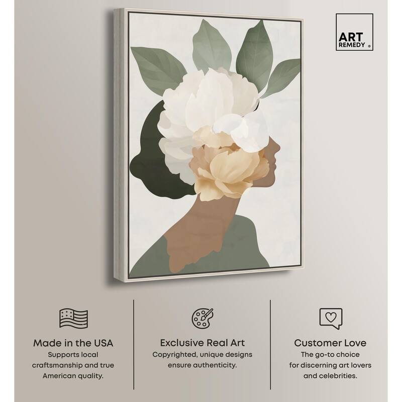 Floral Headpiece II Canvas by Art Remedy