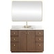preview thumbnail 47 of 126, Oza Bath Vanity with Quartz Stone Top and Mirror