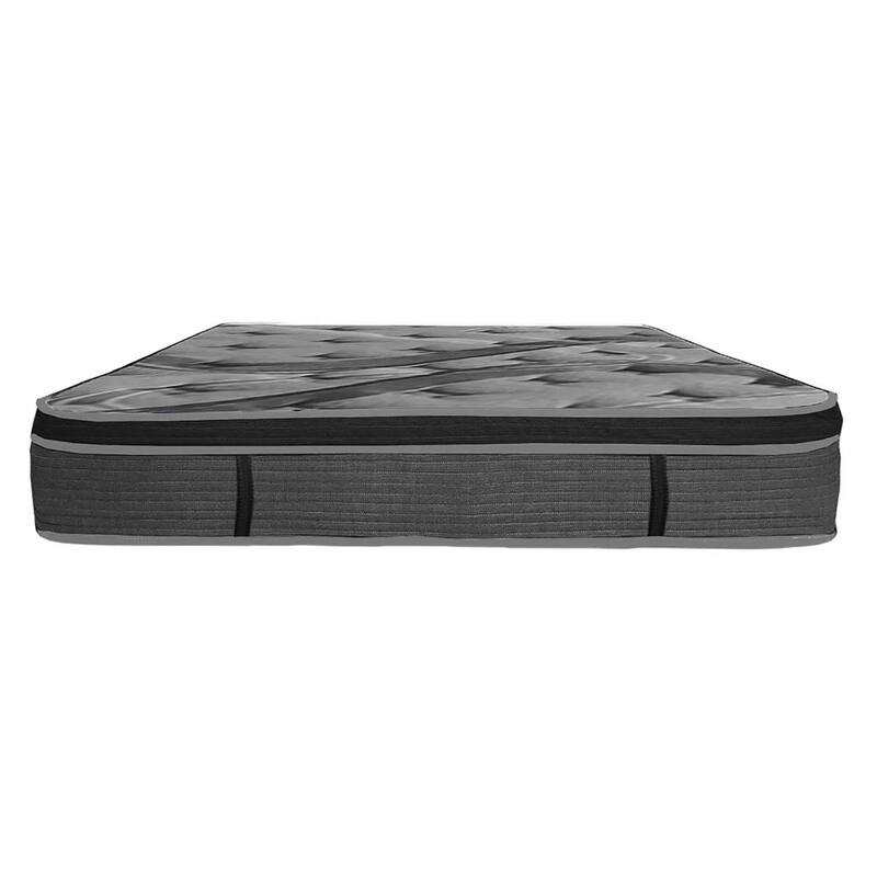 Kavi 14 Inch Queen Size Mattress, Pocket Coil Hybrid, Memory Foam, Knitted