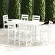 preview thumbnail 29 of 44, POLYWOOD Lakeside Plastic 7-Piece Bar Set White