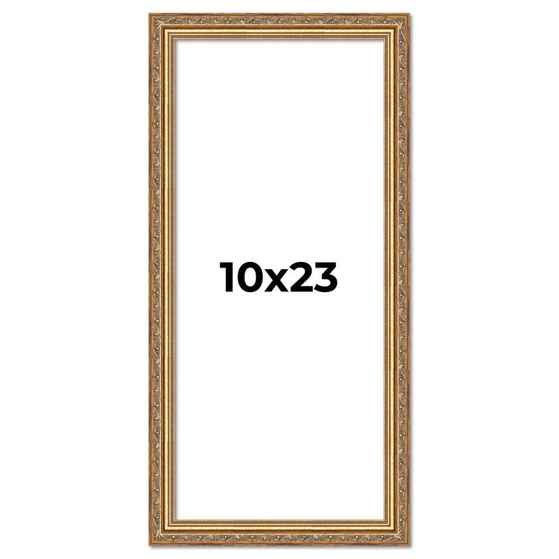 10x23 Frame Red Solid Wood Picture Frame Width 1.75 Inches | Interior Frame Depth 1 13/16 Inches