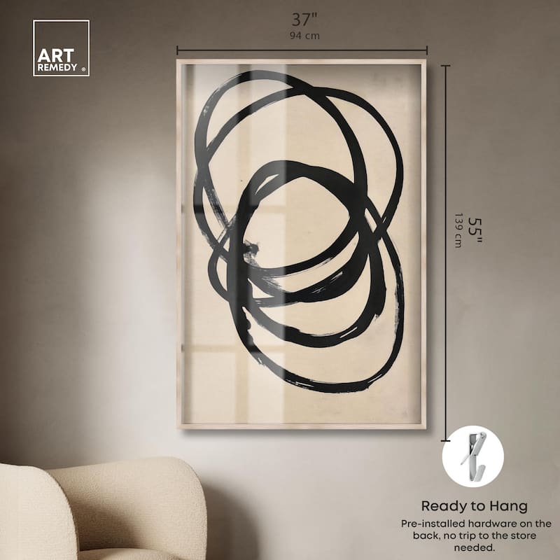 Beige Black II Shadowbox by Art Remedy