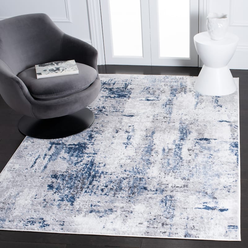 SAFAVIEH Amelia Caliopa Modern Abstract Rug - 6' x 9' - Grey/Light Blue