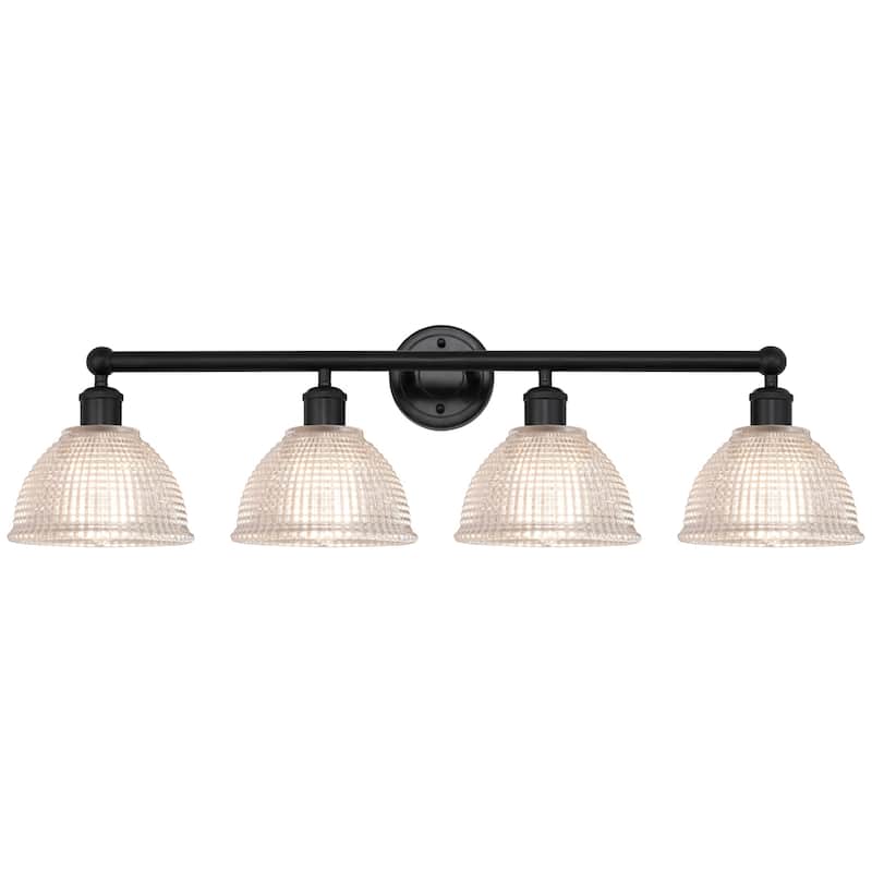 Innovations Lighting 616-4W-11-35 Arietta Vanity Arietta 4 Light 35" - Matte Black / Clear