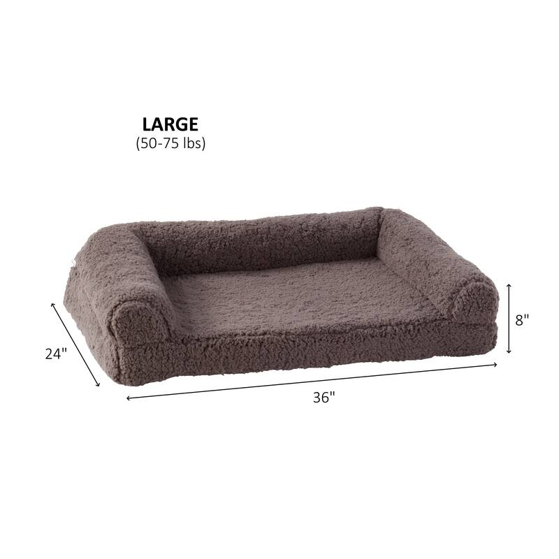 Millie Sherpa Sofa Style Dog Bed