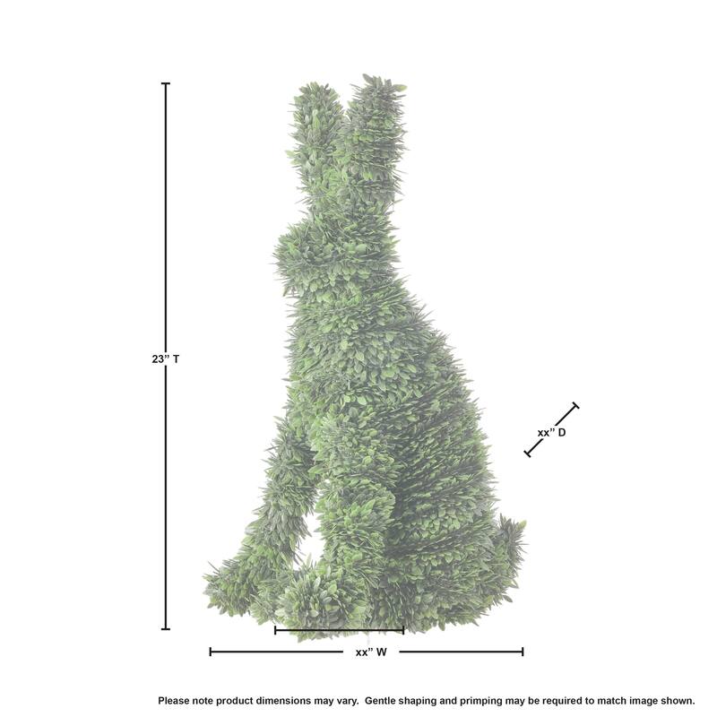 Spring Boxwood Uv Treat Bunny 23"