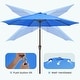 preview thumbnail 17 of 76, 9-ft Patio Market Umbrella with Tilting Pole, Waterproof & Breathable Canopy