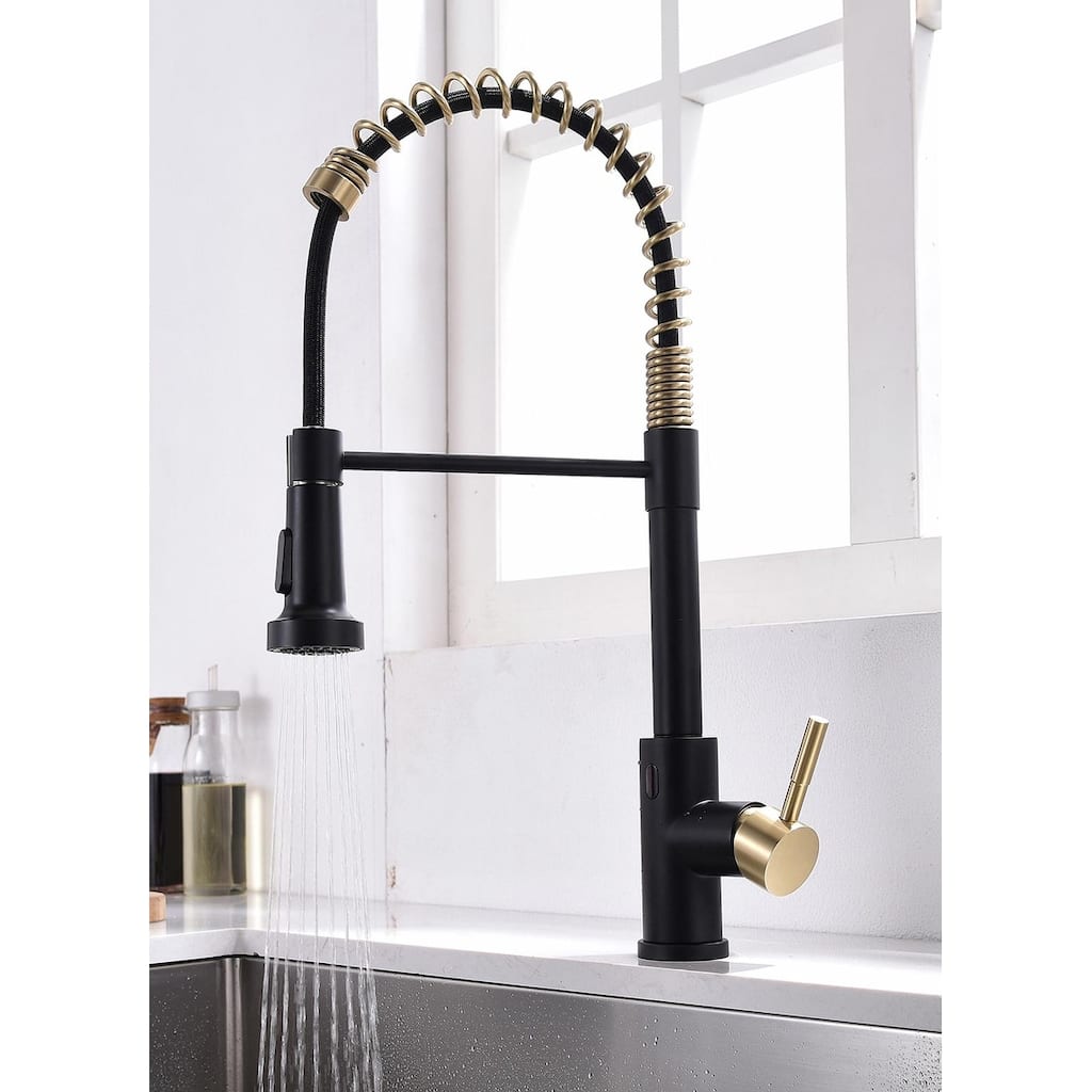 Topcraft Touchless Single Handle Pulldown Sprayer Kitchen Faucet