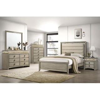 Tasman 5-piece Rustic Beige Bedroom Set - Bed Bath & Beyond - 40270354