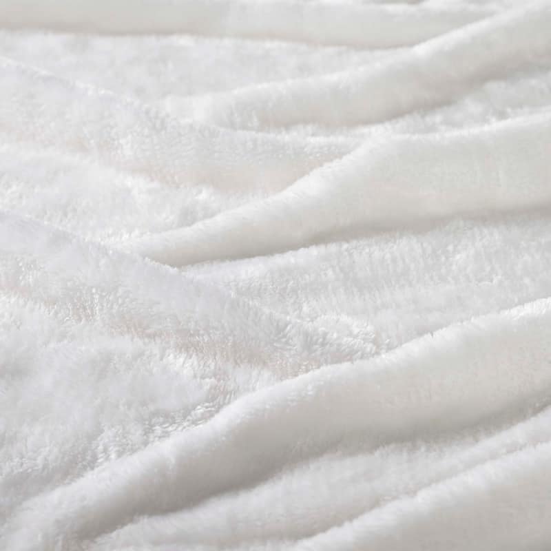 Superior Classic Solid Fleece Blanket Plush Medium Weight