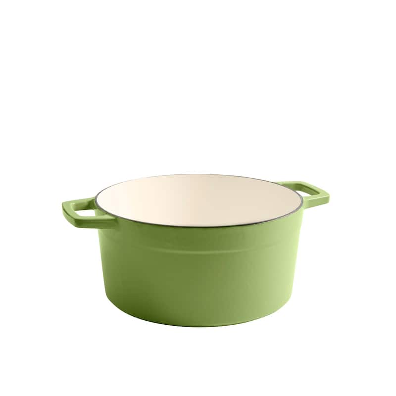 Martha by Martha Stewart 5 QT Enameled Cast Iron Dutch Oven w/Lid - Bay Leaf