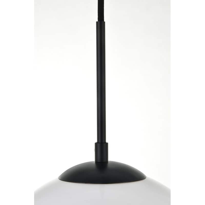 7-Light 54 inch Pendant with Frosted White Glass