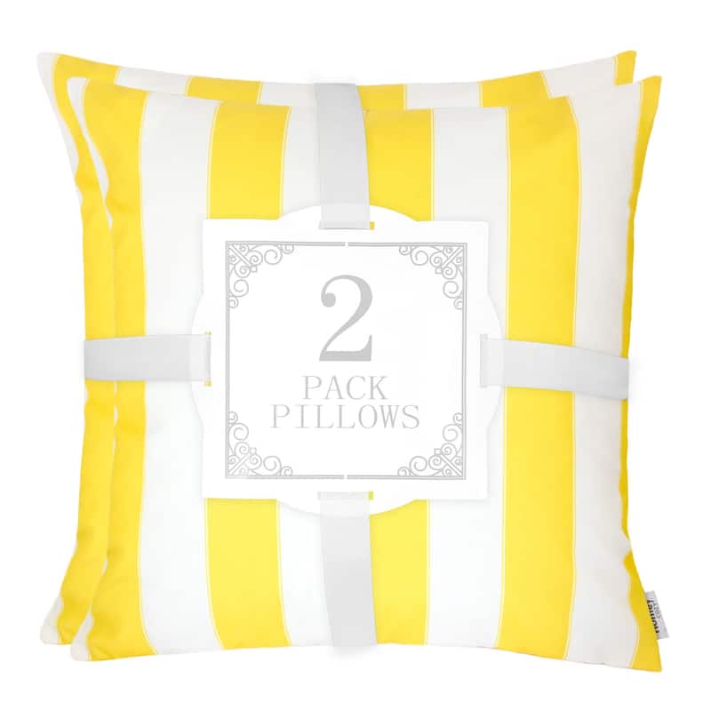 Olivia Striped Outdoor Throw Pillow