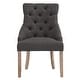 preview thumbnail 3 of 11, Kimpton Linen Tufted Dining Chair (Set of 2) by iNSPIRE Q Artisan