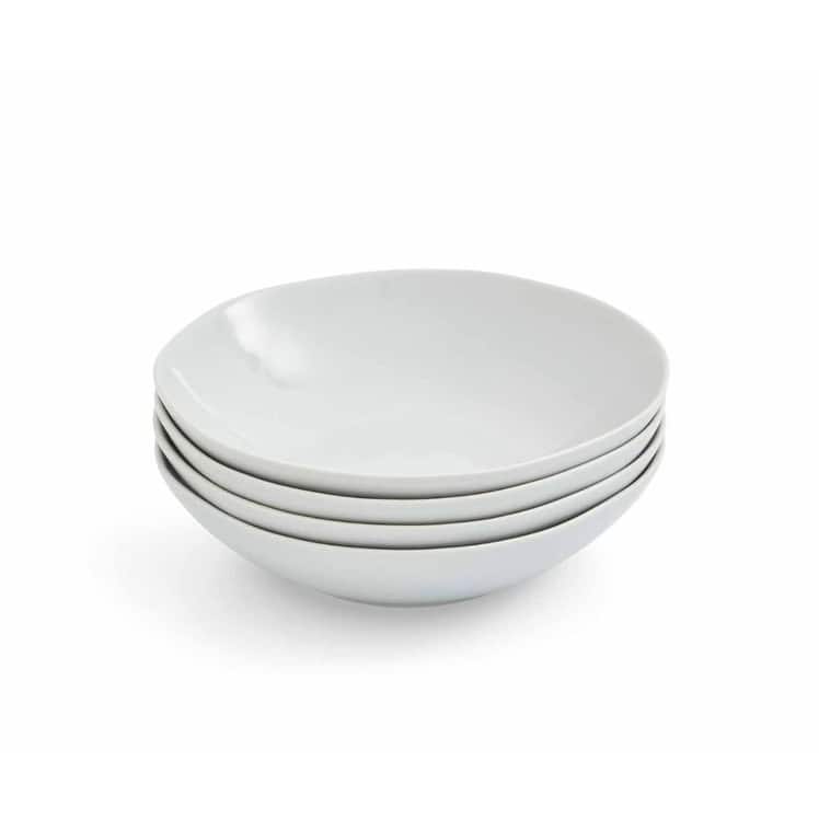 Portmeirion Set of 4 Sophie Conran Arbor Pasta Bowls - Dove Grey