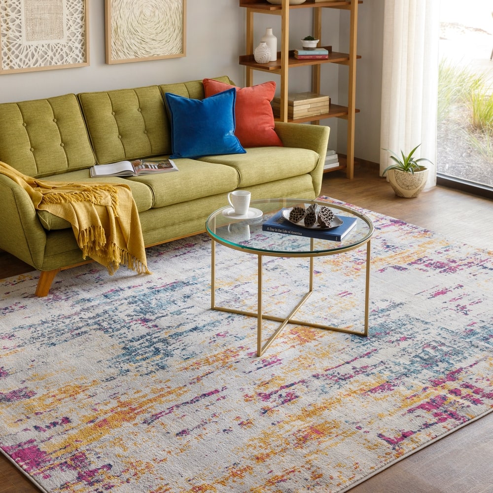 Livabliss Nelson Vibrant Abstract Area Rug