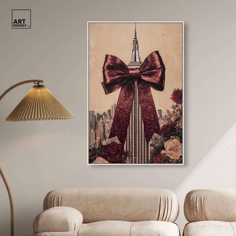Sparkling Empire State Building Canvas by Art Remedy