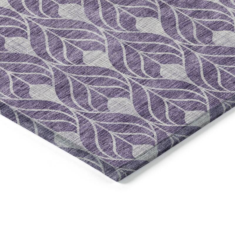 HomeRoots Geometric Transitional Rectangle Outdoor Rug