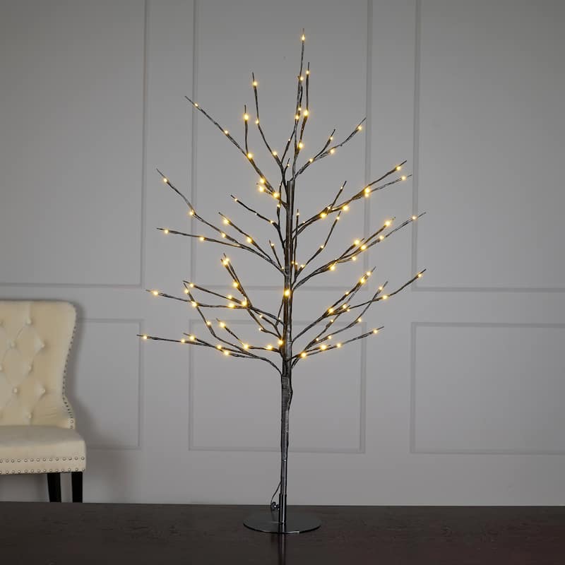 40 IN Floral Lights Tree W/112 Rice Lights - Medium