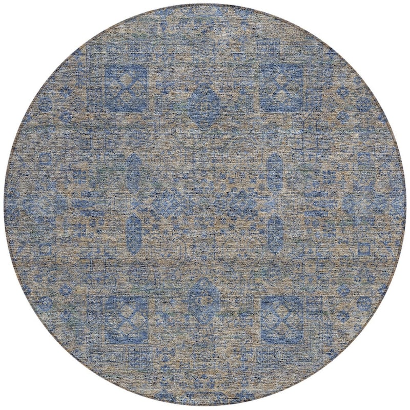 HomeRoots Oriental Transitional Rectangle Outdoor Rug