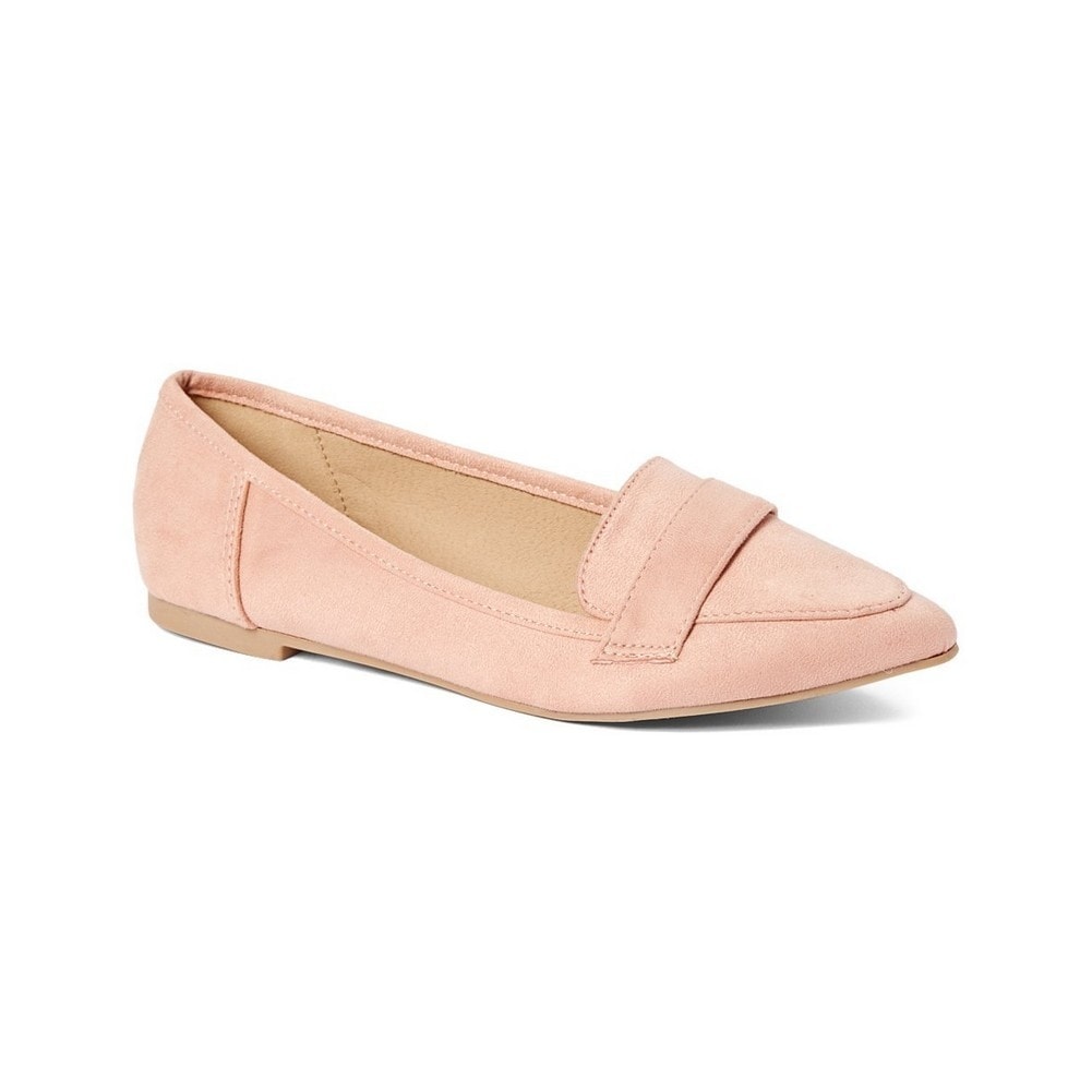 blush pointed flats