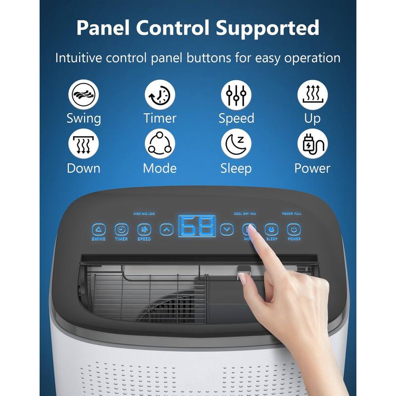 Portable Air Conditioners, 14,000 BTU Portable AC, Rolling Wheels