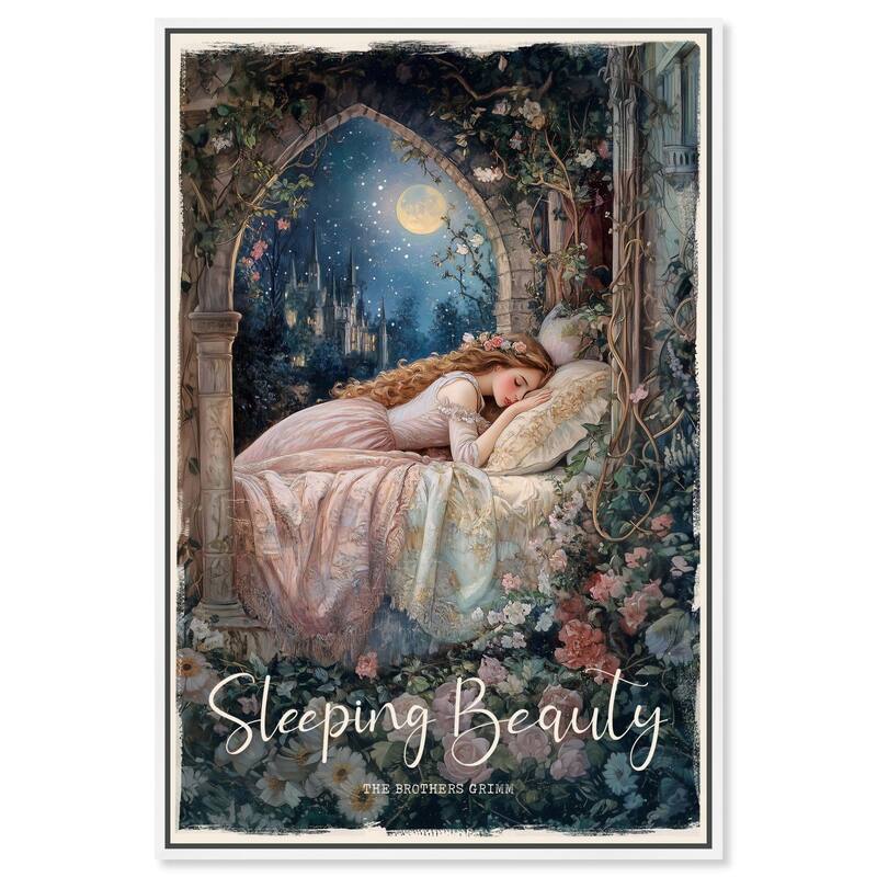 Classic Sleeping Beauty Canvas by Art Remedy - White - 30" x 45"