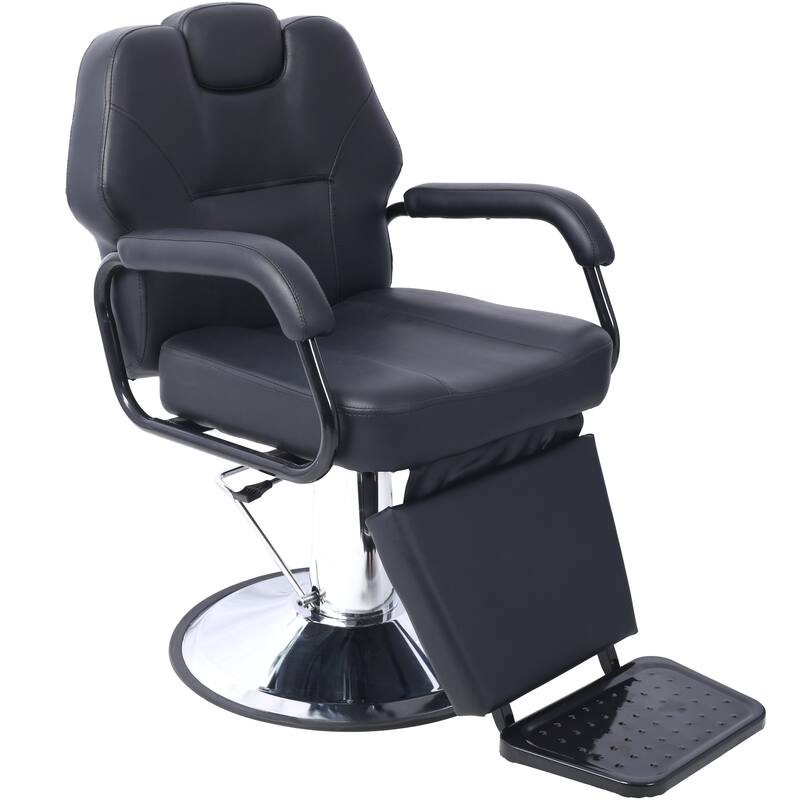 Artist hand Hair Barber Chair,Heavy Duty Hydraulic Spa Furniture Shampoo Reclining Extra Wider Seat Beauty Hair Salon Equipment