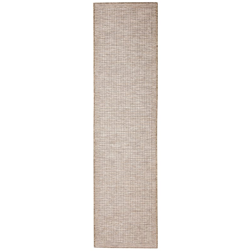 Liora Manne Orly Texture Indoor/Outdoor Rug - 1'11" x 7'6" - Beige/Natural