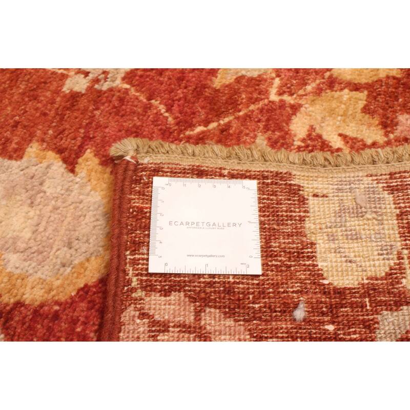 ECARPETGALLERY Hand-knotted Peshawar Ziegler Dark Copper Wool Rug - 8'0 x 9'9