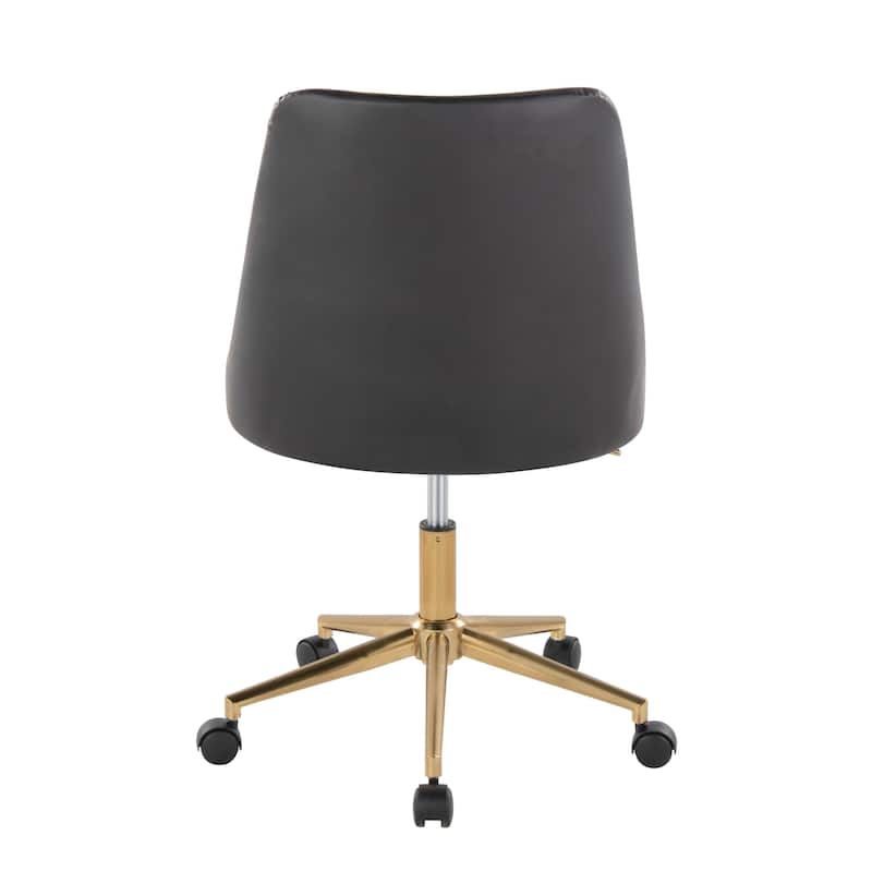 Silver Orchid Ockelbo Adjustable Office Chair with 5-Star Caster Base